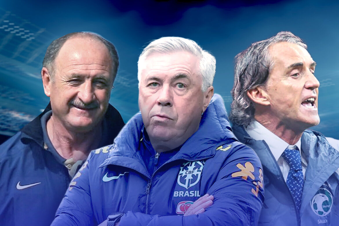 As transferências mais inesperadas de técnicos em seleções — Carlo Ancelotti lidera lista de técnicos estrangeiros em seleções, com dez transferências inesperadas pelo mundo do futebol.