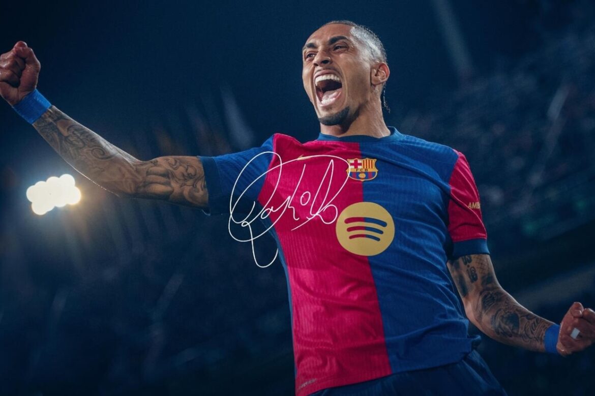 Raphinha renova com o Barcelona até 2028 — Raphinha renova com o Barcelona até 2028 após temporada brilhante, destacando-se como um dos principais jogadores do time.