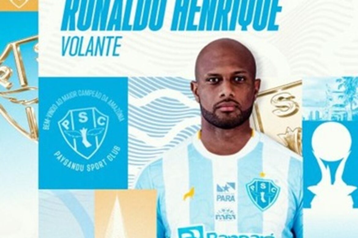 Ronaldo Henrique é o novo reforço do Paysandu na Série B — Ronaldo Henrique, ex-Sport, chega ao Paysandu para reforçar o elenco na Série B. Contrato vai até o fim de 2025.
