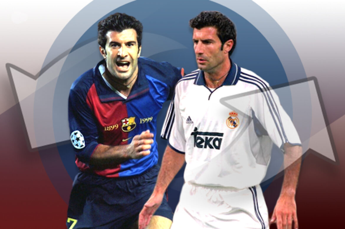 ha-25-anos-figo-chocava-o-mundo-com-transferencia-historica Há 25 anos, Figo chocava o mundo com transferência histórica — Luís Figo trocou o Barcelona pelo Real Madrid em 2000, gerando uma das transferências mais polêmicas da história.