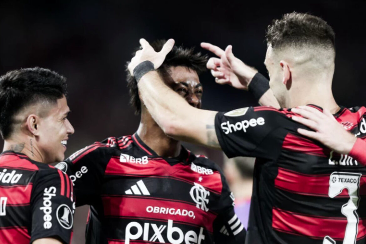 Bruno Henrique entra para a história do Flamengo na Libertadores — Bruno Henrique marca e se junta a Gabigol e Pedro como os maiores goleadores do Flamengo na história da Libertadores.